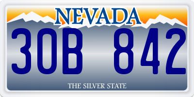 NV license plate 30B842
