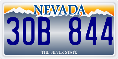 NV license plate 30B844