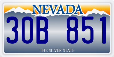 NV license plate 30B851