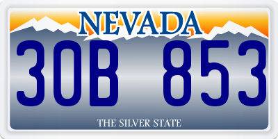 NV license plate 30B853