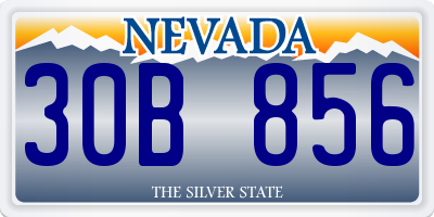 NV license plate 30B856