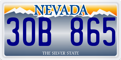NV license plate 30B865