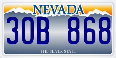 NV license plate 30B868