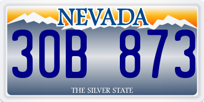 NV license plate 30B873