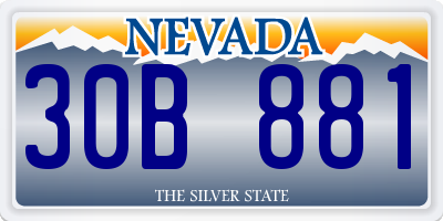 NV license plate 30B881