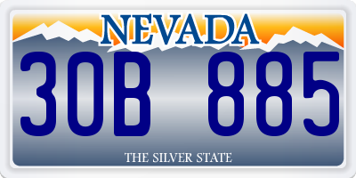 NV license plate 30B885