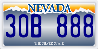 NV license plate 30B888