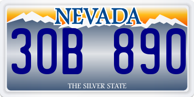 NV license plate 30B890