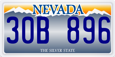 NV license plate 30B896