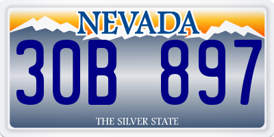 NV license plate 30B897