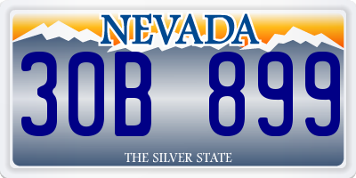 NV license plate 30B899