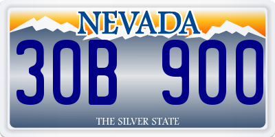 NV license plate 30B900