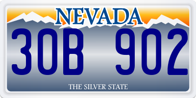 NV license plate 30B902