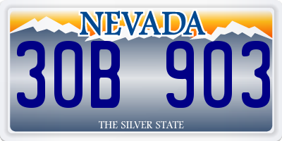 NV license plate 30B903