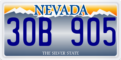 NV license plate 30B905