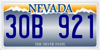 NV license plate 30B921