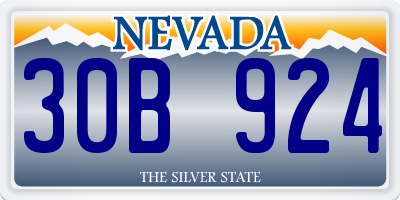 NV license plate 30B924