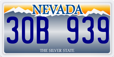 NV license plate 30B939