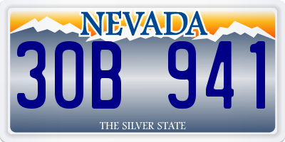 NV license plate 30B941