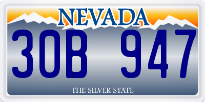 NV license plate 30B947