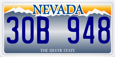 NV license plate 30B948