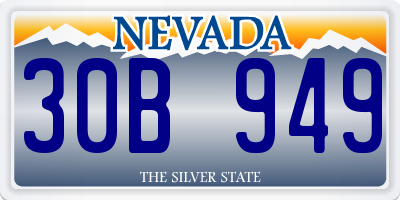 NV license plate 30B949