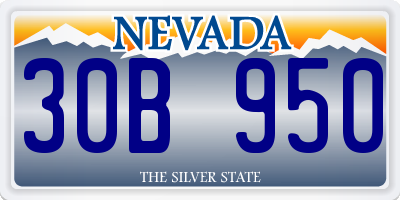NV license plate 30B950