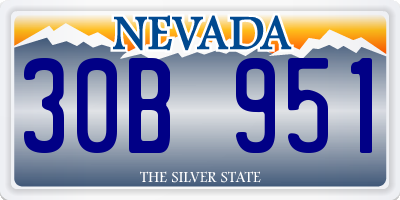 NV license plate 30B951