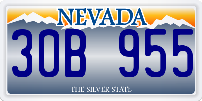 NV license plate 30B955