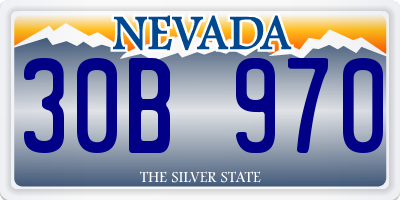 NV license plate 30B970