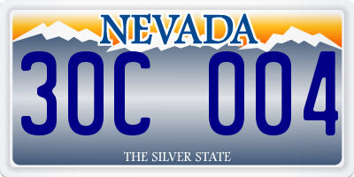 NV license plate 30C004