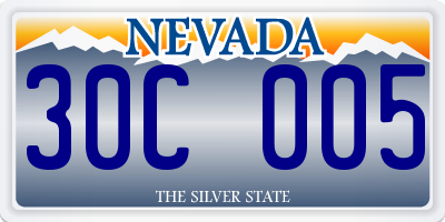 NV license plate 30C005
