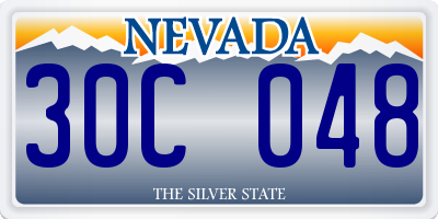 NV license plate 30C048