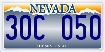 NV license plate 30C050