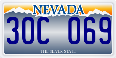 NV license plate 30C069