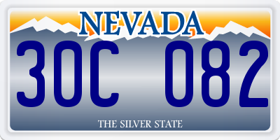 NV license plate 30C082