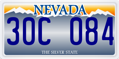 NV license plate 30C084