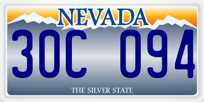 NV license plate 30C094