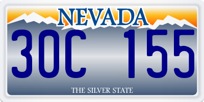 NV license plate 30C155
