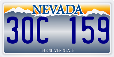 NV license plate 30C159