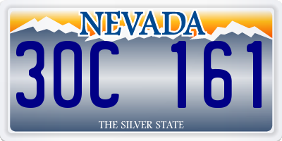 NV license plate 30C161