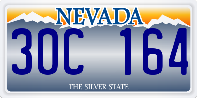 NV license plate 30C164