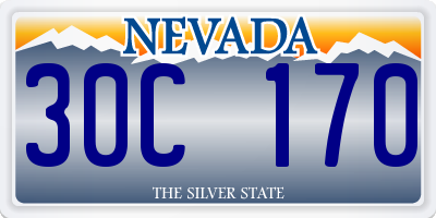 NV license plate 30C170