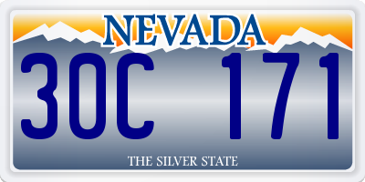 NV license plate 30C171