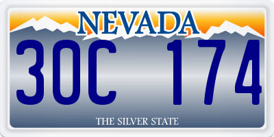 NV license plate 30C174