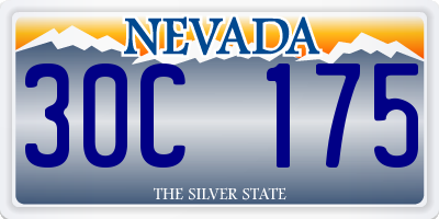 NV license plate 30C175