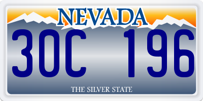 NV license plate 30C196