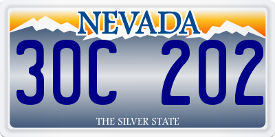 NV license plate 30C202