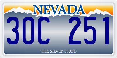 NV license plate 30C251