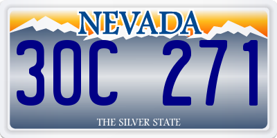 NV license plate 30C271